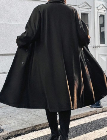 Palton Shein Curve+, negru