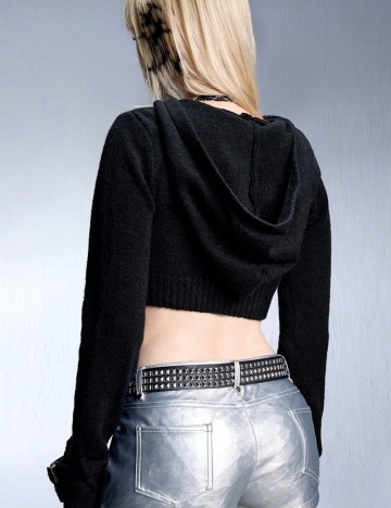 Pulover Shein Romwe, negru