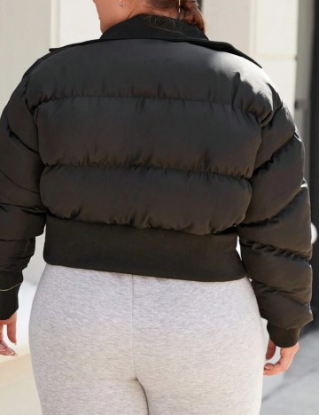 Geacă Shein Curve+, negru
