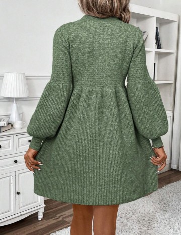 Rochie tricotată Shein, verde
