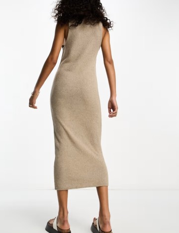 Rochie midi ASOS, bej
