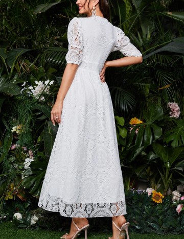 Rochie midi Shein, alb