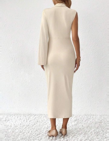 Rochie midi Shein Curve+, crem