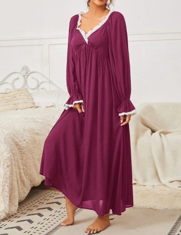 Rochie De Noapte Shein, mov magenta