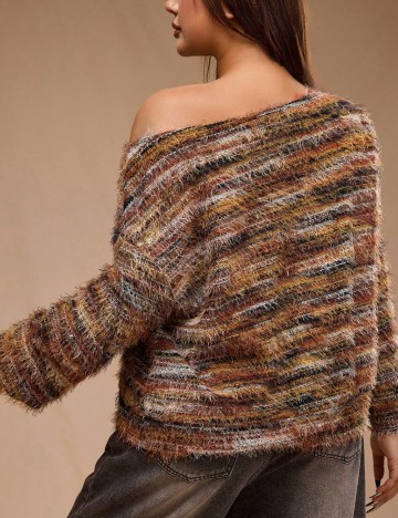 Bluză Shein Curve+, maro