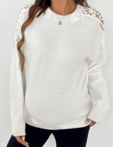 Pulover Shein, crem