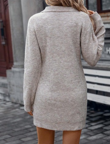 Rochie tricotată Shein, bej