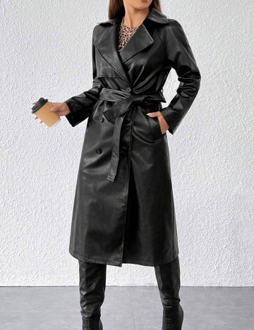 Trench Shein, negru