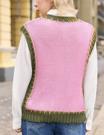 Vestă Shein, roz