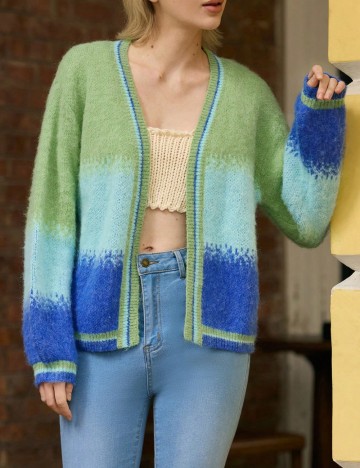 Cardigan Shein, mix culori