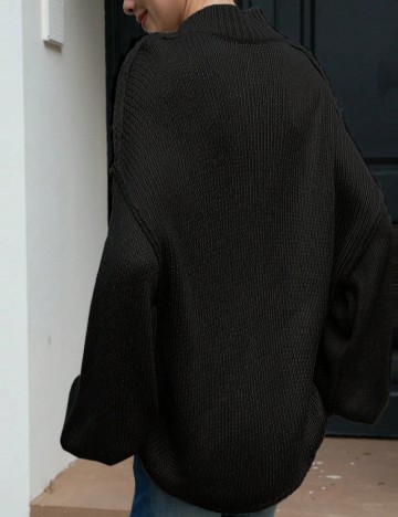 Cardigan Shein Curve+, negru