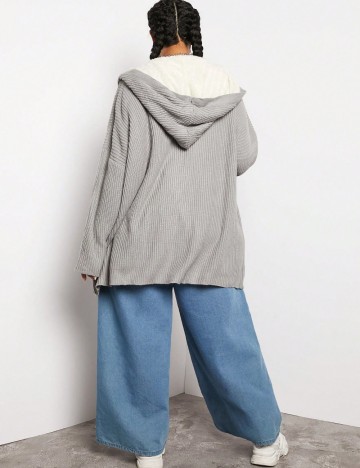 Cardigan Shein Curve+, gri