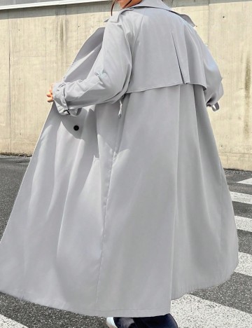 Trench Shein Curve+, gri