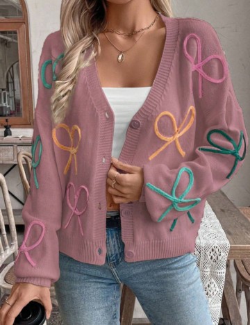 Pulover cu nasturi Shein, mix culori