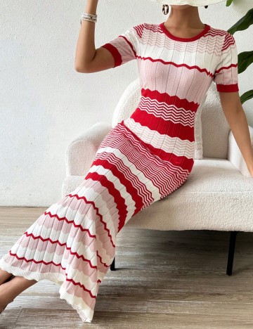 Rochie maxi Shein, mix culori
