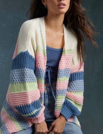 Cardigan Shein, mix culori