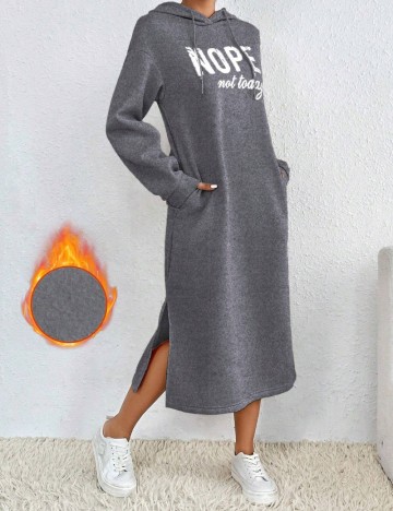 Rochie tip hanorac Shein, gri