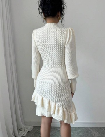 Rochie tricotată Shein, crem