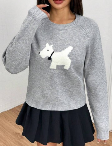 Pulover Shein, gri