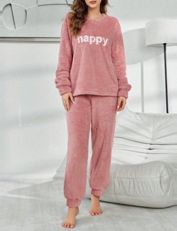 Compleu pijamale Shein, roz