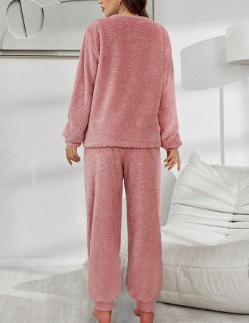 Compleu pijamale Shein, roz