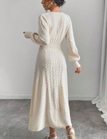 Rochie midi Shein, crem