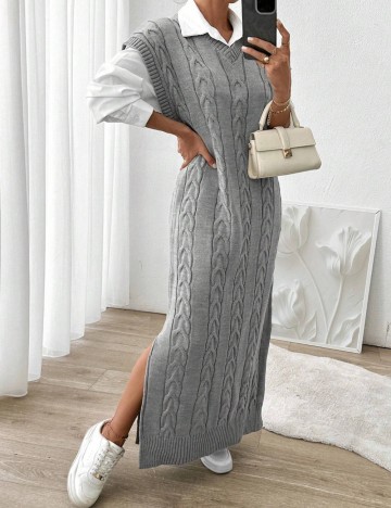 Rochie maxi Shein, gri