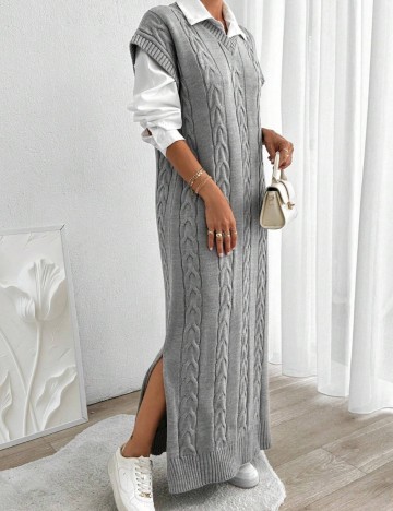 Rochie maxi Shein, gri