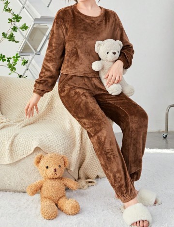 Compleu pijamale Shein, maro