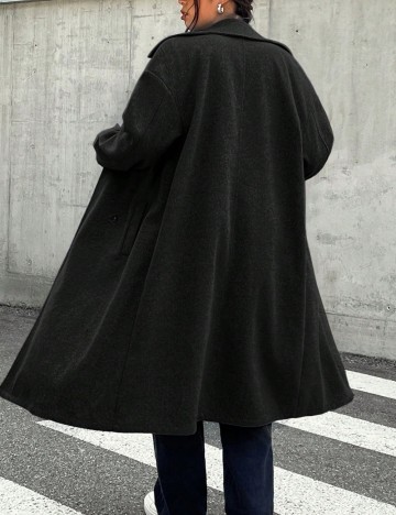 Palton Shein Curve+, negru