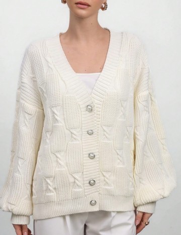 Cardigan Shein, crem