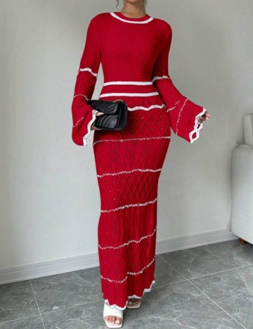 Rochie maxi Shein, roșu