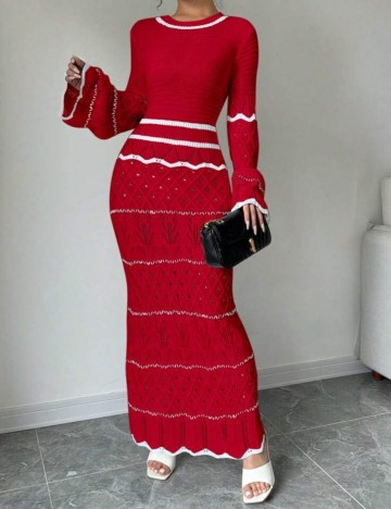 Rochie maxi Shein, roșu