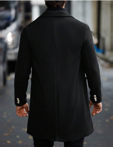 Palton Shein MANFINITY, negru
