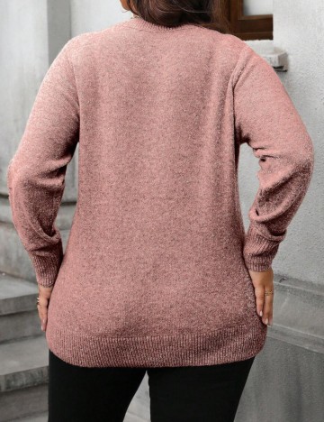 Pulover Shein Curve+, roz