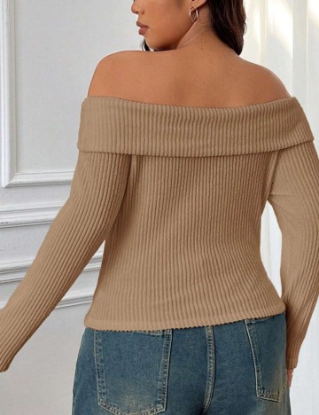 Bluză Shein Curve+, bej