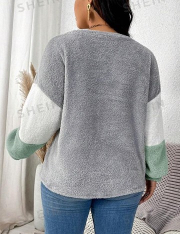 Bluză Shein Curve+, mix culori