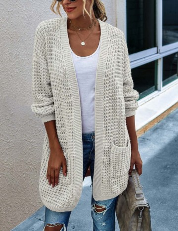 Cardigan Shein, crem