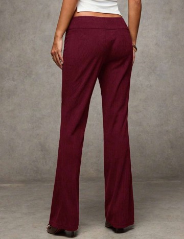 Pantaloni Shein BAE, vișiniu