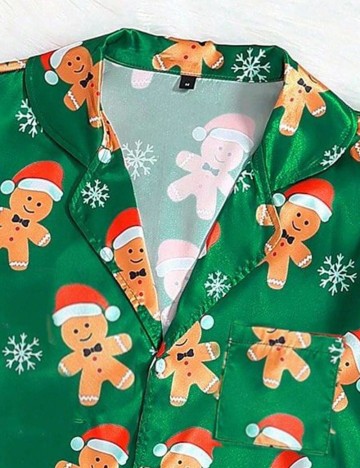 Compleu pijamale Shein, verde