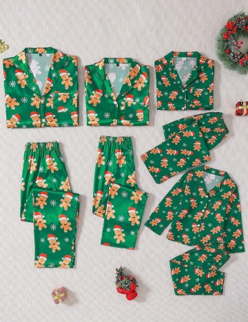 Compleu pijamale Shein, verde