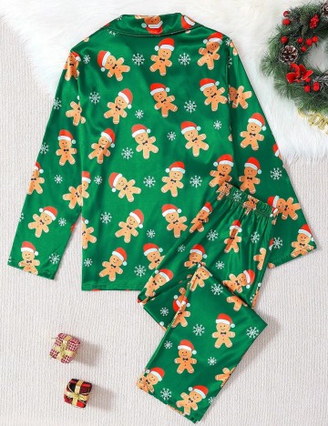 Compleu pijamale Shein, verde