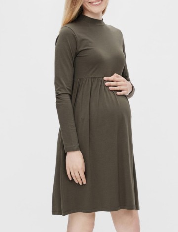 Rochie mini Mamalicious, kaki
