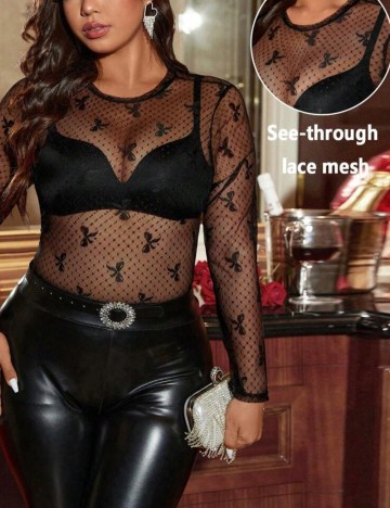 Bluză Shein Curve+, negru