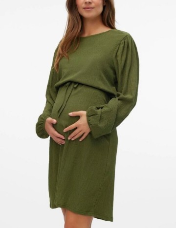 Rochie mini Mamalicious, verde