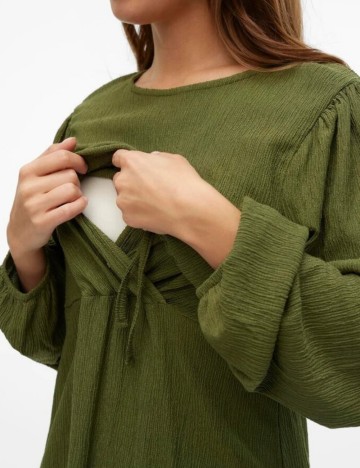 Rochie mini Mamalicious, verde