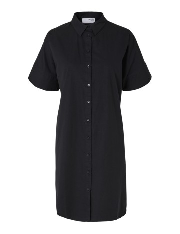 Rochie tip cămașă Selected, negru
