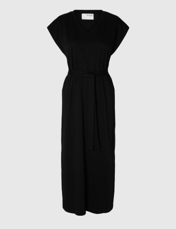 Rochie maxi Selected, negru