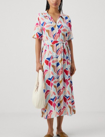 Rochie midi Only, mix culori