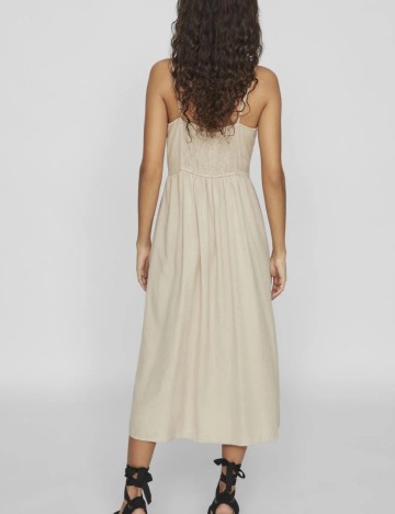 Rochie midi Vila, bej